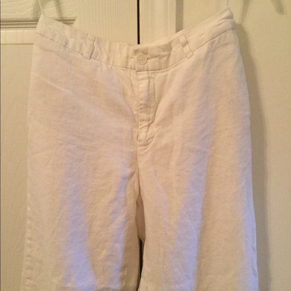 Gap LIKE NEW white linen pants size 2 - Picture 2 of 7